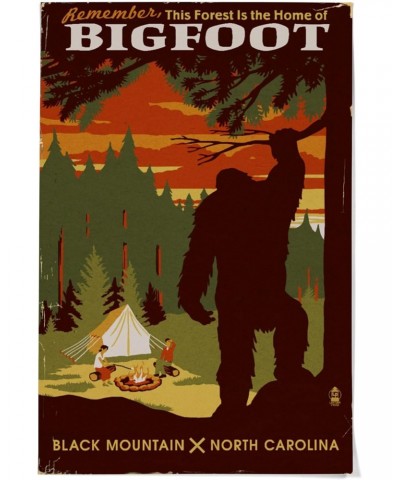 36x54 Inch Giclee Art Print Wall Decor, Black Mountain, North Carolina, Home of Bigfoot $49.49 Totes