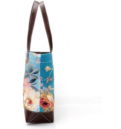 Tote Bag, Large Tote Bag, Women's Tote Handbags, Retro Art Bird Floral Flower, Womens Tote Bag Design 2452 $26.87 Totes