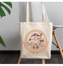 The Eyes Are Useless When the Mind Is Blind Quote with Boho Art Merch Gift, 12oz Canvas Tote Bag $11.07 Totes