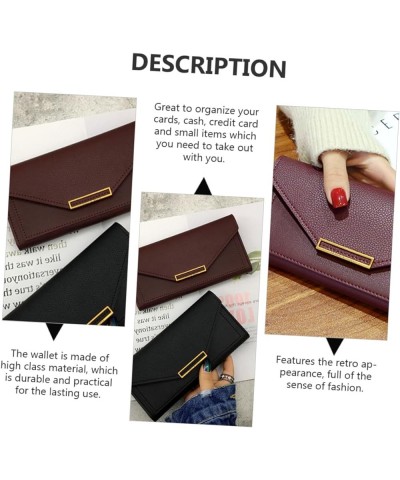 1pc Long Wallet Blocking Pu Purse Pu Leather Evening Bags Evening Purses for Women Formal Womens Leather Wallet Girl Purse Wo...