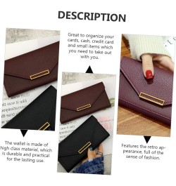 1pc Long Wallet Blocking Pu Purse Pu Leather Evening Bags Evening Purses for Women Formal Womens Leather Wallet Girl Purse Wo...