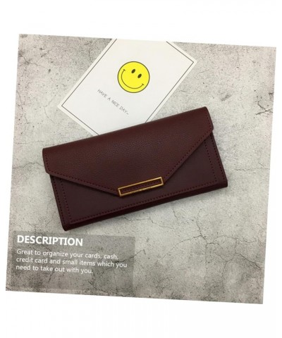 1pc Long Wallet Blocking Pu Purse Pu Leather Evening Bags Evening Purses for Women Formal Womens Leather Wallet Girl Purse Wo...