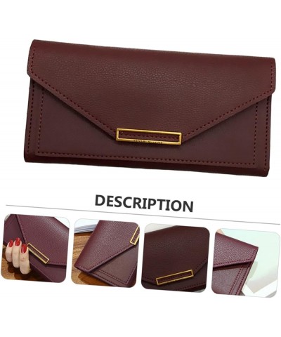 1pc Long Wallet Blocking Pu Purse Pu Leather Evening Bags Evening Purses for Women Formal Womens Leather Wallet Girl Purse Wo...