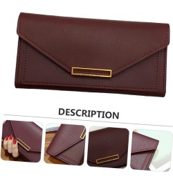 1pc Long Wallet Blocking Pu Purse Pu Leather Evening Bags Evening Purses for Women Formal Womens Leather Wallet Girl Purse Wo...