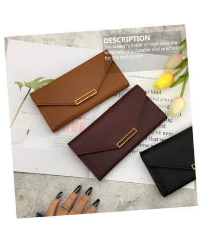 1pc Long Wallet Blocking Pu Purse Pu Leather Evening Bags Evening Purses for Women Formal Womens Leather Wallet Girl Purse Wo...