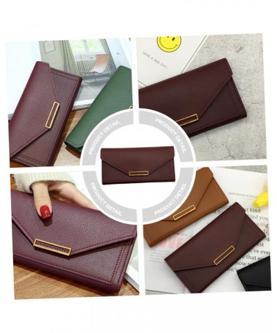 1pc Long Wallet Blocking Pu Purse Pu Leather Evening Bags Evening Purses for Women Formal Womens Leather Wallet Girl Purse Wo...