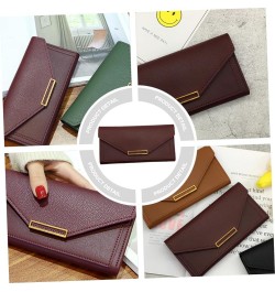 1pc Long Wallet Blocking Pu Purse Pu Leather Evening Bags Evening Purses for Women Formal Womens Leather Wallet Girl Purse Wo...