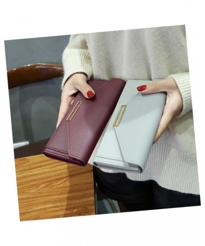 1pc Long Wallet Blocking Pu Purse Pu Leather Evening Bags Evening Purses for Women Formal Womens Leather Wallet Girl Purse Wo...