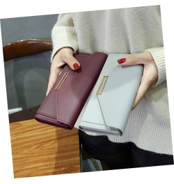 1pc Long Wallet Blocking Pu Purse Pu Leather Evening Bags Evening Purses for Women Formal Womens Leather Wallet Girl Purse Wo...