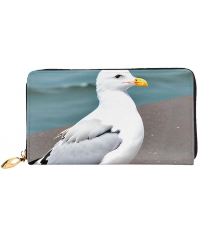 Cute SeagullWomen'S Zipped Wallet With Multiple Card Slots. With Zipped Coin Pocket. $22.34 Wallets