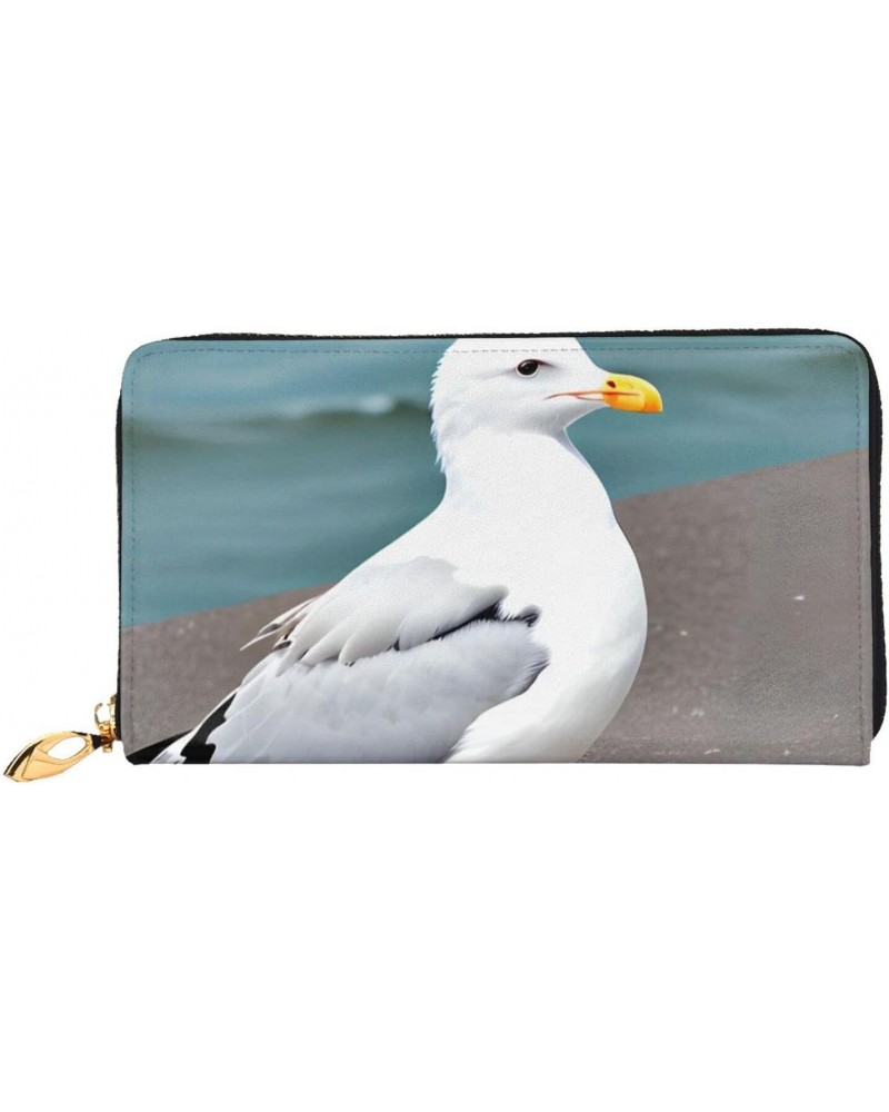 Cute SeagullWomen'S Zipped Wallet With Multiple Card Slots. With Zipped Coin Pocket. $22.34 Wallets