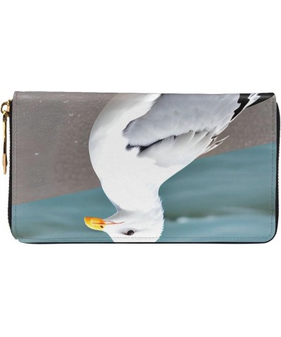 Cute SeagullWomen'S Zipped Wallet With Multiple Card Slots. With Zipped Coin Pocket. $22.34 Wallets