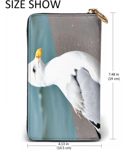 Cute SeagullWomen'S Zipped Wallet With Multiple Card Slots. With Zipped Coin Pocket. $22.34 Wallets