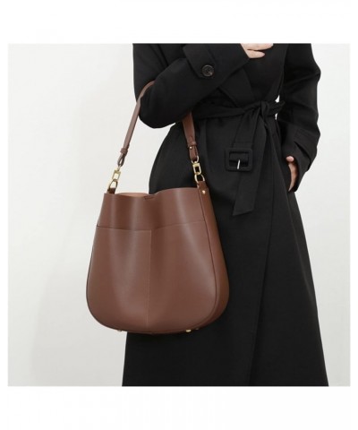 Fashion Women Cowhide Shoulder Bag Handbag for Women Shoulder Bag for Women 12*12*3.5'' Coffee $48.73 Shoulder Bags