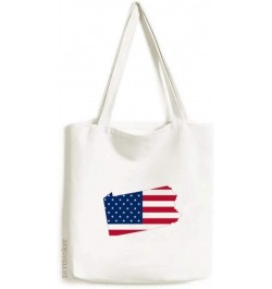 Pennsylvania America Map Stars Stripes Flag Tote Canvas Bag Shopping Satchel Casual Handbag $12.71 Totes