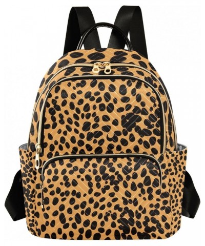 Small Backpack Purse for Women, Leopard Black Travel Bag Casual Daypack Shoulder Bag Medium $21.59 Backpacks