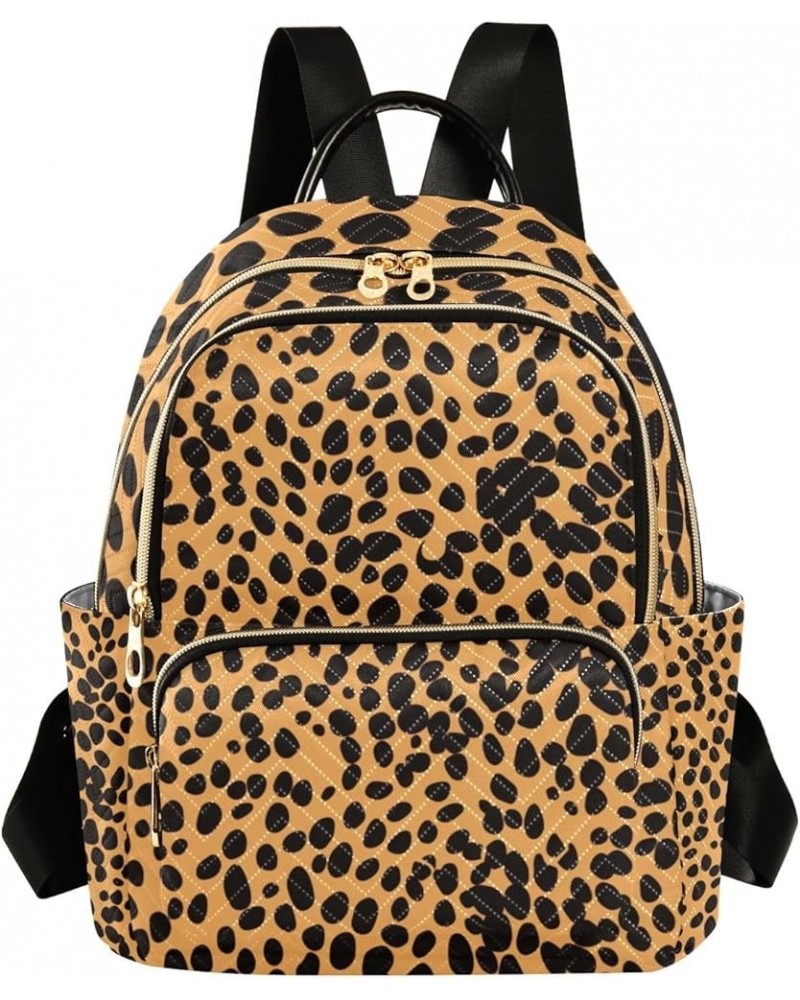 Small Backpack Purse for Women, Leopard Black Travel Bag Casual Daypack Shoulder Bag Medium $21.59 Backpacks