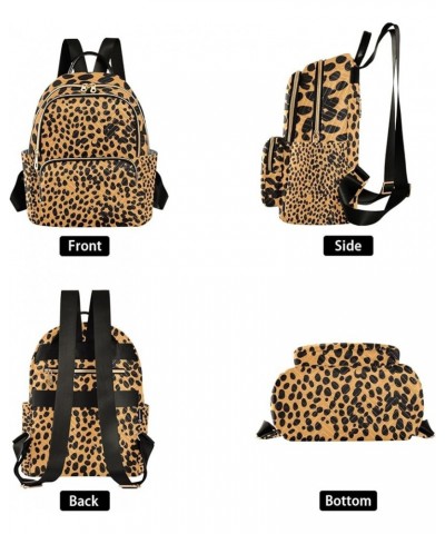 Small Backpack Purse for Women, Leopard Black Travel Bag Casual Daypack Shoulder Bag Medium $21.59 Backpacks