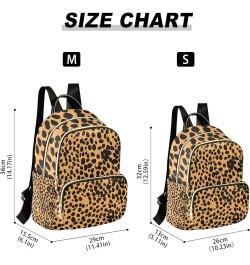 Small Backpack Purse for Women, Leopard Black Travel Bag Casual Daypack Shoulder Bag Medium $21.59 Backpacks