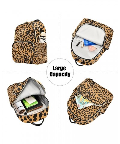 Small Backpack Purse for Women, Leopard Black Travel Bag Casual Daypack Shoulder Bag Medium $21.59 Backpacks