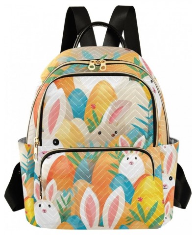 Mini Backpack Purse for Women, Easter Bunny Eggs Travel Bag Casual Daypack Shoulder Bag Medium $14.40 Backpacks