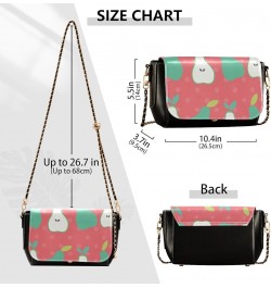 Cartoon Watermelon Women's Crossbody Handbags, PU Leather Flap Crossbody Bags, Women's Shoulder Handbag Purse Style15 $20.39 ...