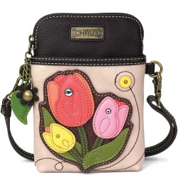 Handbags Tulip Flower Cellphone Crossbody Handbag, Ivory $19.14 Crossbody Bags