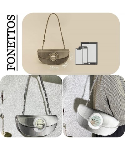 90s Shoulder Bags Women, Trendy Handbag Girls Chic Style Crossbody Clutch Purse Fashion D-gradient Grey $23.36 Shoulder Bags