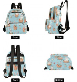 Carrot Easter Rabbit Women Backpack Purse Travel Daypack Shoulder Bag $15.05 Backpacks