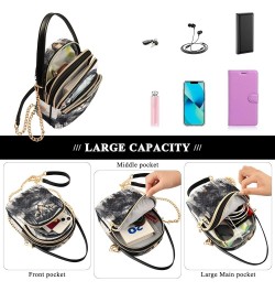 Christmas Red Train Trendy Crossbody Bags for Women Purse with Chain Strap Cat With Headphone $11.32 Crossbody Bags