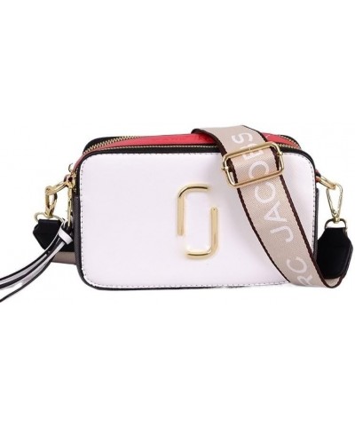 New women's bag 2023 European and American retro color contrast small square bag trendy shoulder messenger camera bag Purple ...