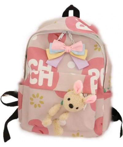 Y2K Aesthetic Kawaii Cute Backpack Adorable Cartoon Anime Patterns with Unique Butterfly Knot Styling (Small) Large $17.55 Ba...