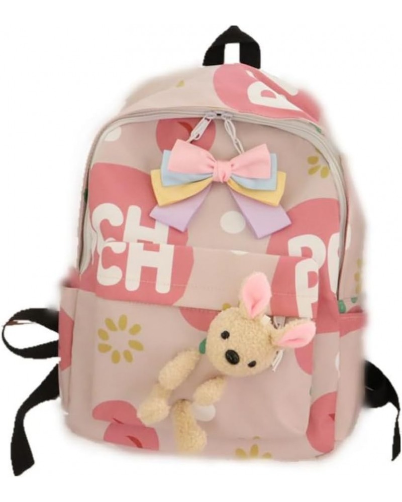 Y2K Aesthetic Kawaii Cute Backpack Adorable Cartoon Anime Patterns with Unique Butterfly Knot Styling (Small) Large $17.55 Ba...