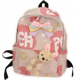 Y2K Aesthetic Kawaii Cute Backpack Adorable Cartoon Anime Patterns with Unique Butterfly Knot Styling (Small) Large $17.55 Ba...