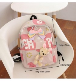 Y2K Aesthetic Kawaii Cute Backpack Adorable Cartoon Anime Patterns with Unique Butterfly Knot Styling (Small) Large $17.55 Ba...