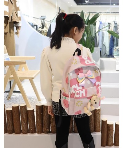 Y2K Aesthetic Kawaii Cute Backpack Adorable Cartoon Anime Patterns with Unique Butterfly Knot Styling (Small) Large $17.55 Ba...