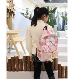 Y2K Aesthetic Kawaii Cute Backpack Adorable Cartoon Anime Patterns with Unique Butterfly Knot Styling (Small) Large $17.55 Ba...