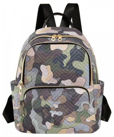 Women Backpack Camo Cartoon Anti-Theft Travel Backpack with Luggage Belt Lightweight Handbag Lady Purse Roomy Double Zipper W...