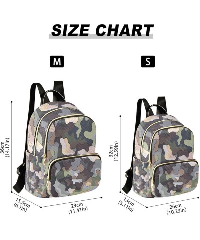 Women Backpack Camo Cartoon Anti-Theft Travel Backpack with Luggage Belt Lightweight Handbag Lady Purse Roomy Double Zipper W...