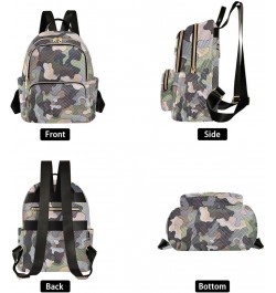 Women Backpack Camo Cartoon Anti-Theft Travel Backpack with Luggage Belt Lightweight Handbag Lady Purse Roomy Double Zipper W...