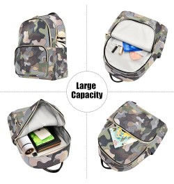 Women Backpack Camo Cartoon Anti-Theft Travel Backpack with Luggage Belt Lightweight Handbag Lady Purse Roomy Double Zipper W...