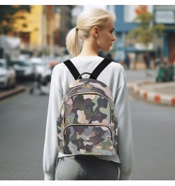 Women Backpack Camo Cartoon Anti-Theft Travel Backpack with Luggage Belt Lightweight Handbag Lady Purse Roomy Double Zipper W...