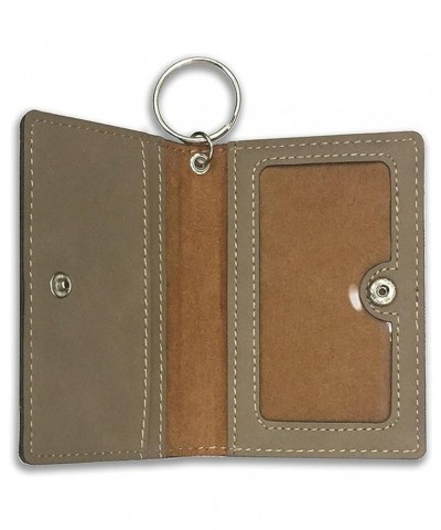 ID Holder Wallet, Volleyball Ball, Personalized Engraving Included (Rustic) Light Brown $14.00 Wallets