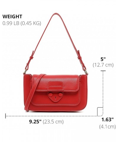 Purses for Women, Crossbody Bags for Women, Lightweight with 2 Straps Shoulder Bag for Casual & Party, H2088 Red $20.64 Shoul...