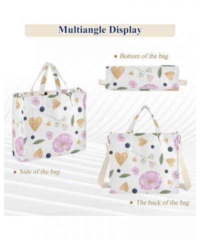 Valentine's Day Romantic Elements Women's Tote Handbags Top Handle Satchel Shoulder Bag Crossbody Bag S $16.17 Totes