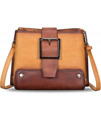 Genuine Leather Crossbody Bag for Women Shoulder Purse Vintage Handbag Satchel with Convertible Double Straps Brown $55.86 Sa...