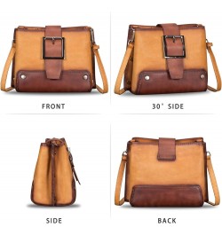 Genuine Leather Crossbody Bag for Women Shoulder Purse Vintage Handbag Satchel with Convertible Double Straps Brown $55.86 Sa...