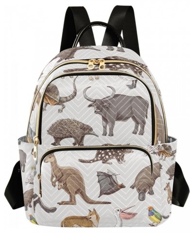 Women Backpack Kangaroo Koala Turtle Bird Anti-Theft Travel Backpack with Luggage Belt Lightweight Handbag Lady Purse Roomy D...