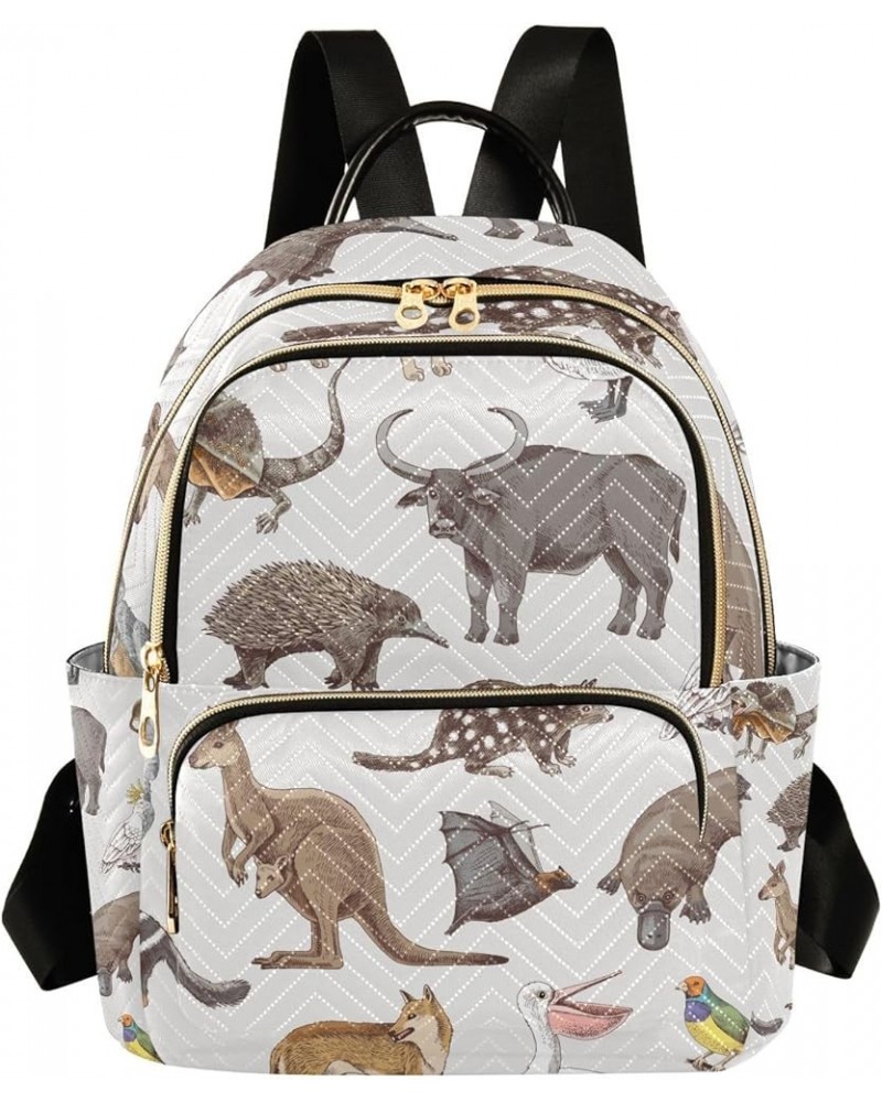 Women Backpack Kangaroo Koala Turtle Bird Anti-Theft Travel Backpack with Luggage Belt Lightweight Handbag Lady Purse Roomy D...