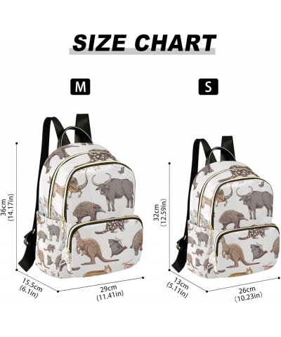 Women Backpack Kangaroo Koala Turtle Bird Anti-Theft Travel Backpack with Luggage Belt Lightweight Handbag Lady Purse Roomy D...